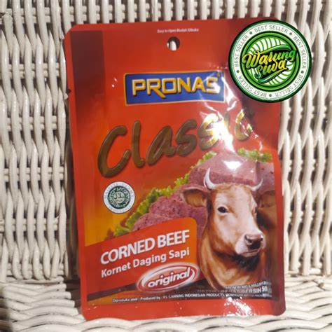 Jual Pronas Corned Beef Sachet Original Gram Shopee Indonesia