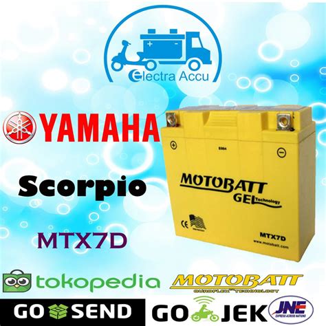 Jual Aki Motor Yamaha Scorpio MTX7D GM7B Motobatt Accu Kering Shopee