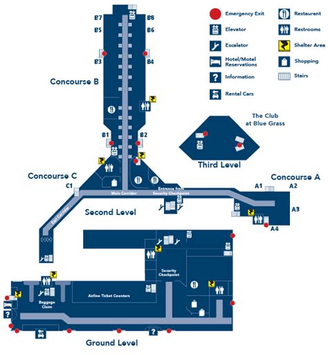 Green Bay Airport Map