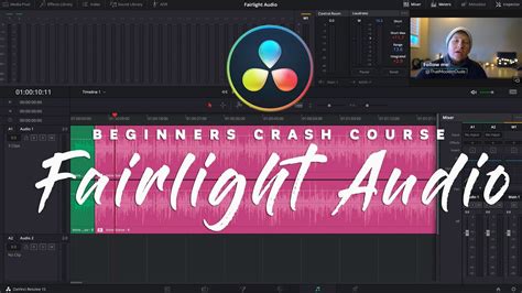 DaVinci Resolve 15 Fairlight Audio Crash Course Basic Audio Editing