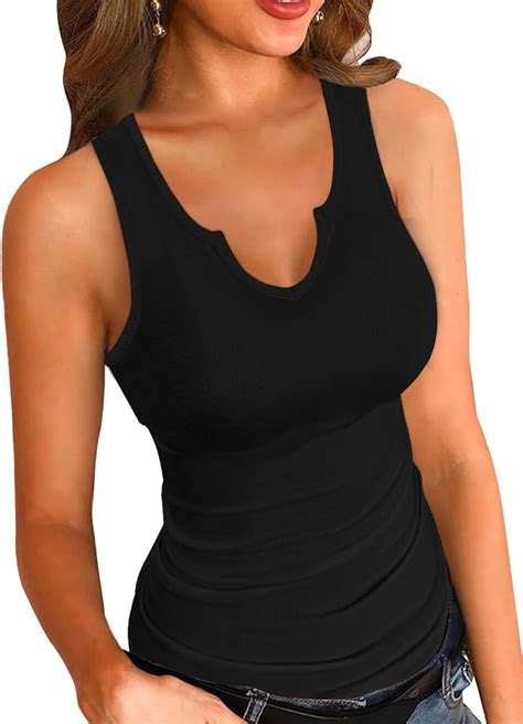 Ladies Black Tank Top