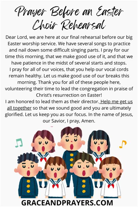 8 Hopeful Prayers For Choir Practice Or Rehearsal Grace And Prayers