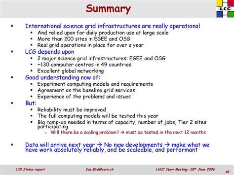 LCG Status Report LHCC Open Session CERN 28th June ppt download