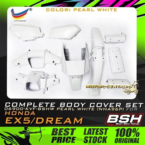 Original Bsh Boon Siew Honda Body Cover Kit Set For Ex Dream Pearl