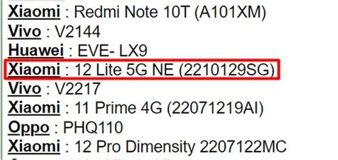 Xiaomi Lite Appeared In The Imei Database