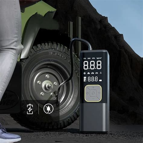 Wireless Digital Display Tire Inflators Usb Charge Cable Cigarette Lighers 6000mah Portable Mini