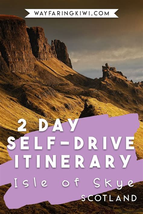 Isle Of Skye 2 Day Self Drive Itinerary Map Wayfaring Kiwi Isle Of Skye Scotland Travel