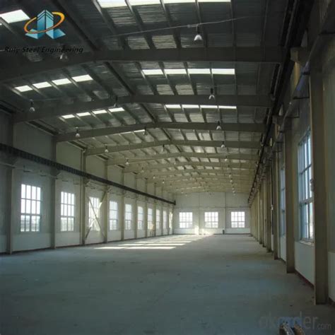 Transparent Panels Natural Light Prefab Structural Steel Building With