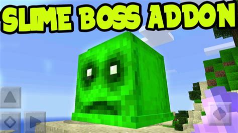 New Mcpe Slime Boss Mob Slime Boss Addon And Behavior Pack