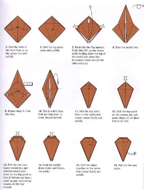 Origami Ideas Origami How To Make A Bird With Flapping Wings