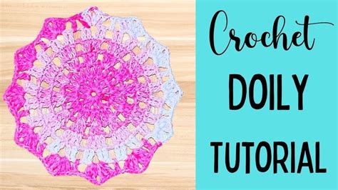 How To Crochet A Simple Doily Diy Crochet Doilies Youtube