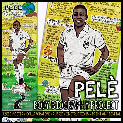 Pelé, Professional Soccer Player, Black History, Body Biography Project ...