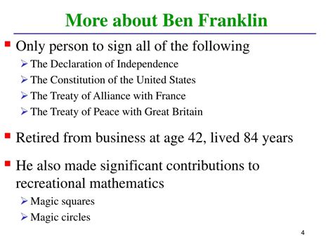 Ppt Ben Franklin Americas First Operations Researcher Powerpoint