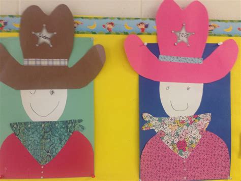 Cowboy And Cowgirl Art Cowboy Crafts Wild West Crafts Wild West Theme