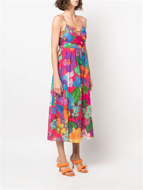 Twinset Floral Print Empire Line Dress Farfetch