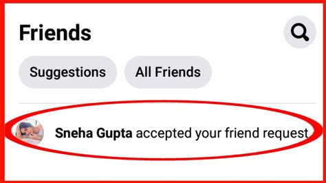 How To Check Friend Request Accepted Notification On Facebook Youtube