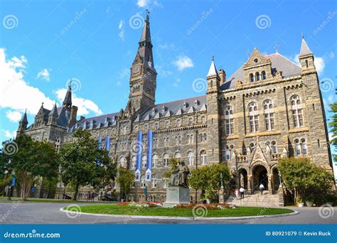 Georgetown University Campus Editorial Stock Image - Image of campus ...