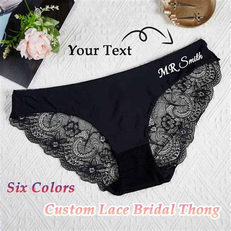 Personalized Bride Underwear Wedding Lingerie Etsy
