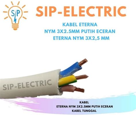 Jual Kabel Eterna Nym X Mm Putih Eceran Eterna Nym X Mm Di