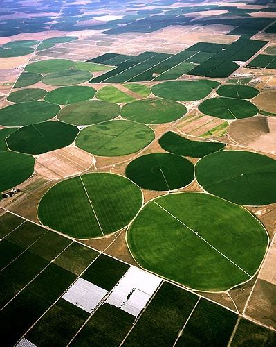 Crop Circle Irrigation, Eastern WA - Aerial Photography Example