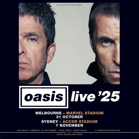 Oasis Announce Australian Dates Of Live 25 Reunion Tour TGM Radio