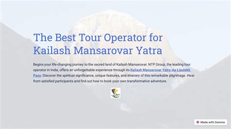 The Best Tour Operator For Kailash Mansarovar Yatra By Ntpgroupstourism