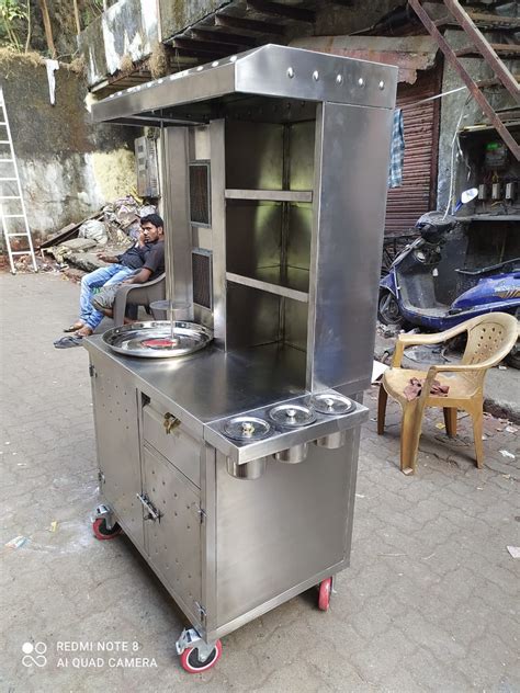 Silver Stainless Steel Shawarma Machine Double Burner With Deluxe