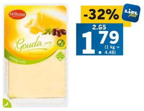 MILBONA Gouda Scheiben Online von Lidl Österreich wogibtswas at