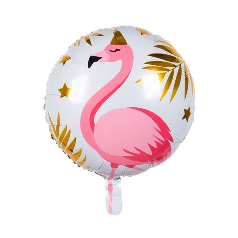 Ballon Aluminium Flamant Rose Couleur De Nuit