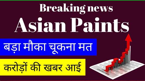 Asian Paints Latest News Today L Asian Paints Share News L Asian Paints