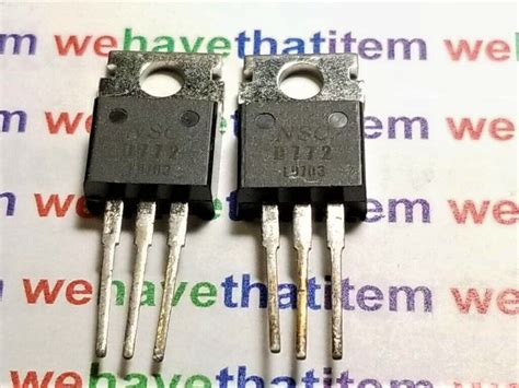 2SD772 / D772 / TRANSISTOR / TO220 / 2 PIECES (QZTY) | eBay