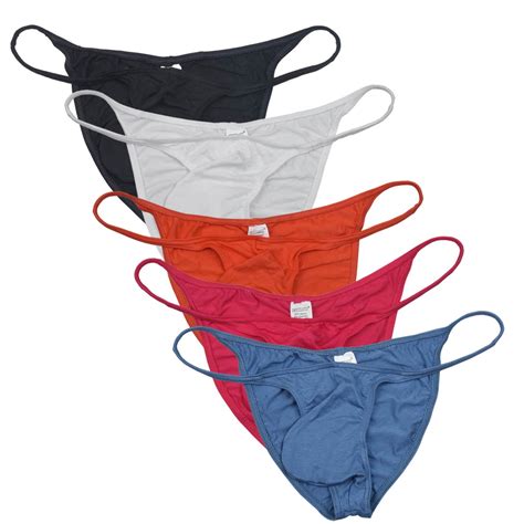 Botmois Pack Men S Solid Briefs With Pleated Hips Contoured Pouch Tangas Soft Mini Bikini