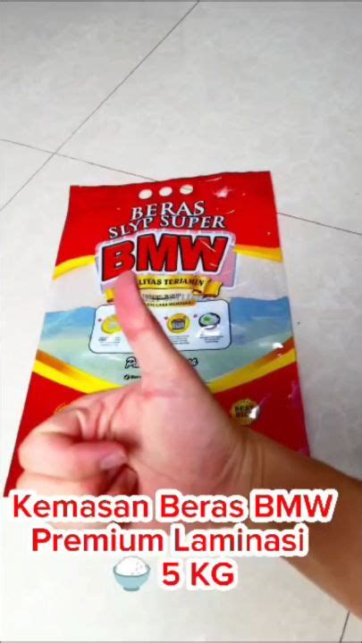 Pcs Kemasan Plastik Beras Merek Bmw Laminasi Kg Bahan Nylon