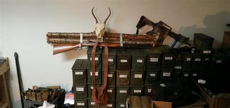 Today's project. A new rifle rack.