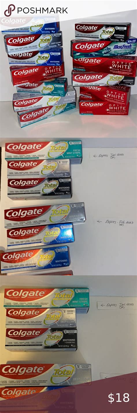 Colgate 13 Tubes Multi Varieties And Flavors Toothpaste Bundle