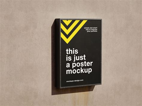 Free Framed Wall Posters Mockup Psd Psfreebies