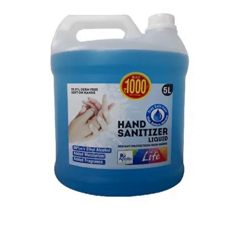 Apollo Pharmacy Life Hand Sanitizer Liquid Jar Ltr At Best Price In