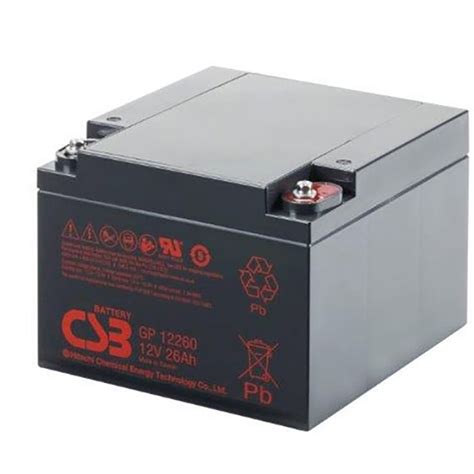 Csb Gp12260ifr 12v 26ah Sealed Lead Acid Battery With I Terminal