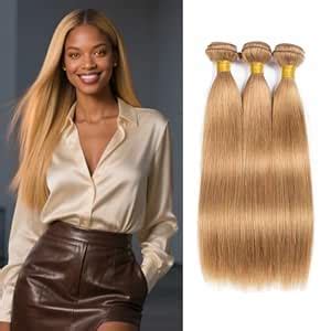 Amazon Biliisyff Honey Blonde Human Hair Color Straight Bundles Brazilian Virgin Hair