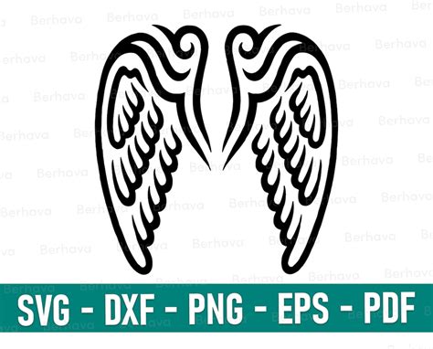 angel wings svgepsdxfpdfpng wings svg wings cricutwings png