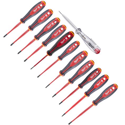 Milwaukee 4932479095 VDE Tri Lobe Screwdriver Set X12 Pcs Power Tool