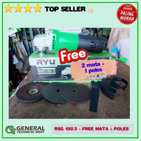 Jual Paket Mesin Gerinda Tangan Ryu Rsg Free Pcs Mata Poles