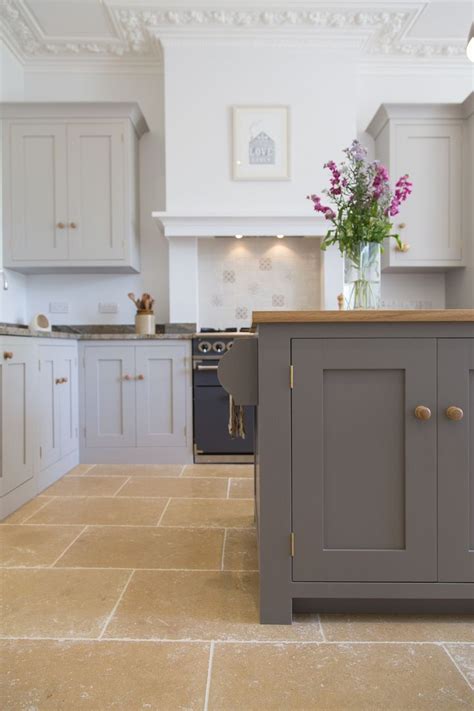 Farrow And Ball Mole S Breath On Island And Purbeck Stone On