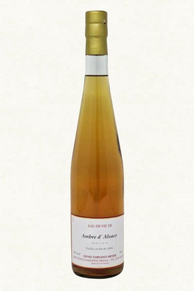 Eau De Vie Ambre D Alsace Vins D Alsace Denis Meyer Et Filles