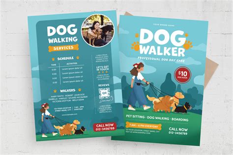 Dog Walking Flyer Template Psd Brandpacks