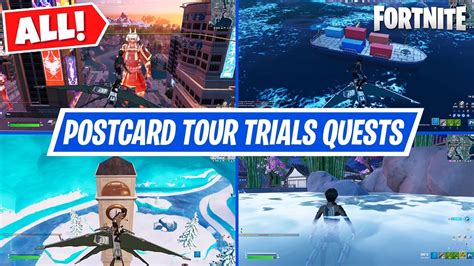 How To Complete Postcard Tour Quests In Fortnite Full Guide Youtube