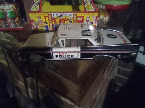 Vintage toy Police car (Highway Patrol), metal, friction powered, nice ...