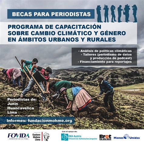 Becas Programa De Capacitaci N Para Periodistas Sobre Cambio Clim Tico