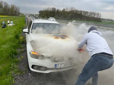 Po Ar Bmw Na Trasie Ewakuacja Rodziny I Kota Bohaterska Walka