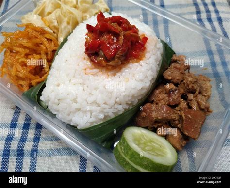 Delicious Indonesian Meal Nasi Liwet Of Sudanese West Java Complete